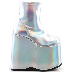 Demonia Women’s SLAY-204 Hologram Platform Boots